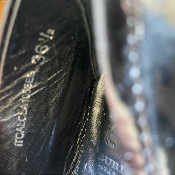 Burberry Patent Leather Ballet Flats-Black with Nova Plaid Buckle-Size 36.5 - Picture 8 of 11